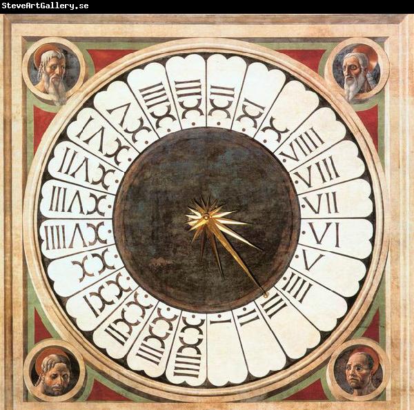 UCCELLO, Paolo Clock with Heads of Prophets